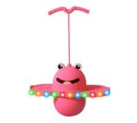 Jiuvaso Saut Ball Poignée Pompe à Ballon Antidérapant Ball Pompe à Main Sûr J Saut Base Antidérapante pr Enfants