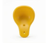 Jiuvaso Siège de Balançoire à Bascule Enfant Siège Assise Accessoire Élément en Plastique Résistant aux et à la Pluie Surface Antiglisse Entretien Aisé Adapté, Jaune, Modèle Rotomoulé, sans Vis