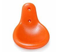 Jiuvaso Siège de Balançoire à Bascule Enfant Siège Assise Accessoire Élément en Plastique Résistant aux et à la Pluie Surface Antiglisse Entretien Aisé Adapté, Orange, Modèle Rotomoulé, sans Vis