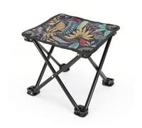 Jiuvaso Siège Pliant Portable Tabouret de Camping Chaise de Banc Extérieur Cadre Métal en X Résistant et Sac de Transport Inclus Convient aux Balades Feux de Camp Jardin Observation, Style to 2