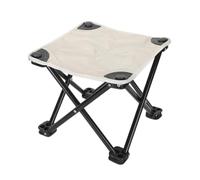 Jiuvaso Siège Pliant Portable Tabouret Fauteuil Banc Chaise avec Cadre Renforcé et Assise en Tissu Blanc Confortable Pliable pour Transport File Adapté à, Color to 2, Style to 2