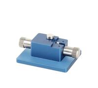 Jiuvaso Socle Fixation pour Mouvement Montre avec UX Poteaux Cylindriques Argentés et Moletage pour Le Réglage Précis Lors du Remplacement du Convient aux Bijoutiers et Réparateurs, Style to 3