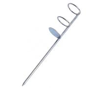 Jiuvaso Support de Canne à Pêche Article en Acier Inoxydable Renforcé Résistant à la Permettant Pourquoi Poser la Canne Pendant la Pêche Convient, Moyen Double Anneau, 40 cm lon