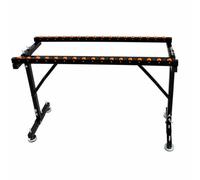 Jiuvaso Support de Scie Pliable Support de Coupe , 1 Mètre , Support De Rail À Rouleaux Double En Fer