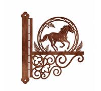 Jiuvaso Support Mural Motif Rustique Patère Cadre Circulaire Vintage Support Fixation En Fer