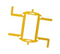 Jiuvaso Support pour Tuyau D'arrosage, Enrouleur de Tuyau D'arrosage, étagère de Rangement, Organiseur de Câbles pour Le Jardin, Jaune