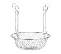 Jiuvaso Support Réglable pour Plantes, Rehausseur pour Plantes, Convient Aux Ouvertures de 10 à 18 Pouces avec 4 Crochets, Matériau de Remplissage pour La Déc
