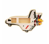 Jiuvaso Tableau d'apprentissage pour Enfants Busy Board Navette Espace Jeu d'Assemblage Motricité Coordination Réflexes Convient pour Formation Maternelle Salon 4-6ans
