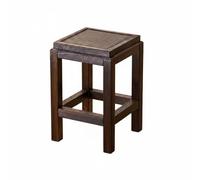 Jiuvaso Tabouret Bas Tabouret Banc Tabouret Carré Siège Bas en Bois Construction Traditionnelle Style Sobre et Apaisant Adapté à la Détente Salon Chambre Bibliothèque, Tabouret Haut Double Face