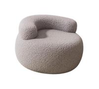 Jiuvaso Tabouret Repose-pieds Fauteuil Dossier Coussin Chaise D'Angle Compact et Portable Siège Ergonomique En Peluche Adapté Enfants Adultes Décoration, Gris