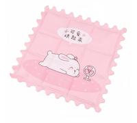Jiuvaso Tapis Rafraîchissant en Gel Coussin Refroidissant Chaise Tapis Glacé Pad de Refroidissement Support Portable PVC Ice Crystal pour Soulager la Chaleur, Lapin Rose
