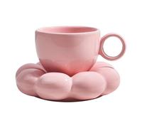 Jiuvaso Tasse et Soucoupe à Café, Cadeau Original, Accessoire, Tasse de Cuisine Multifonctionnelle Unique pour Le Latte Art