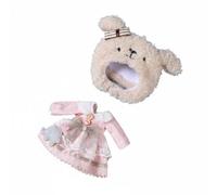 Jiuvaso Tenue de Poupée Tenue Miniature Ensemble Accessoire Peluche Souple Créatif pour 14cm Jeu Livre Convient aux Présentations Collection Passe-Temps Imaginaire , Vêtements pour Chien