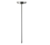 Jiuvaso Thermomètre de Sol Compost Affichage Lecture Facile Utilisation Pratique Haute Précision Acier Inoxydable Tige 200mm Adapté pour Sol de Jardin Pelouse, Terre