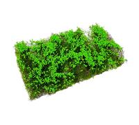 Jiuvaso Touffe d'herbe artificielle en de fleurs, arbustes de plaine touffus pour architecture, bâtiment, maquette, terrain, dioramas, sable, Vert