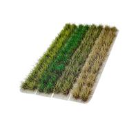 Jiuvaso Touffes de Gazon Artificiel, Kit de Modèles de Terrain, Touffes d'Arbustes de Plaine pour Aménagement Paysager, Kit de Décoration Paysagère Réaliste Facile à Coller, Multi