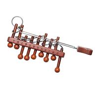 Jiuvaso Traditionnel Chinois à 9 Anneaux Entrelacés, Un Jeu de Logique En Bois à Manipuler.