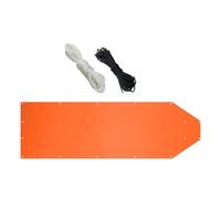 Jiuvaso Traîneau de Chasse pour Gibier, Accessoires de Plein Air, étanche, 185 Cm X 58 Cm, Traîneau Multifonctionnel pour Transporter du Gibier, Pêche et Bois, Orange