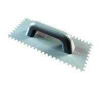 Jiuvaso Truelle de Plâtrage Petite Spatule à Plâtrer Outil de Main Outil de Maçonnerie Léger Matière PP Adaptée Aux Chantiers de Rénovation Décoratio, avec dent