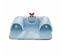 Jiuvaso Tunnel pour Chat Lit Tanière Abri Pliable Couchage Nid Refuge avec Conception Respirante et Pliable pour Déplacement et Rangement Rapides Convient à