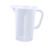 Jiuvaso Verre Liquide Pratique avec Couvercle et Bec Verseur Ergonomique Pichet Mélangeur Pp Gradué Bol Mélangeur Flexible pour Farine et Lait, 1000 Ml