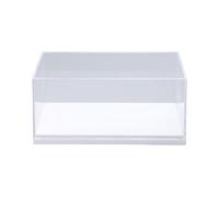Jiuvaso Vitrine en acrylique pour collection de voitures miniatures à l'échelle 1:43, présentoir et rangement, Base Blanche