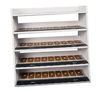 Jiuvaso Vitrine pour Voitures Miniatures 1:64, Espace de Rangement, Décor de Table, Modèle de Garage, 5 Couches