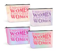 JIUWEIHU Trousse de maquillage 881, 4 pièces pour femme 2, 9.4 x 6.9 x1.9 IN