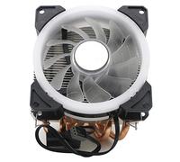 JIUWU Desktop Air Cooler CPU Fan 4 Direct Contact Heat Pipes, Blue LED for Intel AMD Small Chassis CPUs 92mm Fan (775 1150.