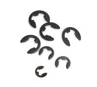 jiuxinyun 10 pièces E Clip Circlip M9 noir en acier au carbone bague de retenue rondelle for fixation d'arbre