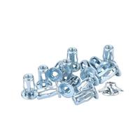 jiuxinyun 20 pièces/lot M4 M5 M6 M8 Jack écrous pince d'expansion pétale Rivet écrou de blocage boulon mur creux fer alliage Rivets riveteuse fixe(M5)