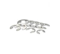 jiuxinyun Circlip de roulement d'arbre en acier inoxydable M3 DIN6799 A2 304, rondelle de retenue, Type E, 10 pièces