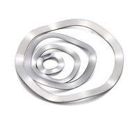 jiuxinyun DIN137B Rondelle ondulée à ressort Trois vagues Crest Wave Type Joint Rondelle ondulée Rondelle élastique Rondelles ondulées Acier inoxydable 304 GBM3-M41(M 31 x 39x0.4(5pcs))