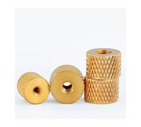 jiuxinyun Écrou moleté à Motif d'ananas M2 M2.5 M3 M4, 5 pièces, écrou à Pouce en Laiton Massif, réglable cylindrique for Le Refroidissement par Eau, modèle de boîtier PC(M3x10x7mm 5pcs)