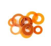 jiuxinyun Joint isolant/rondelle circulaire en bakélite, résistant aux hautes températures, 100/200 pièces, M2-M12(100pcs 6x20x1)