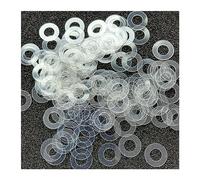 jiuxinyun Rondelle transparente en plastique mince en PVC dur souple vis d'isolation de joint antichoc et étanche M2 M2.5 M3 M4 M5 M6 M8 M10 M12(Soft,M5x10x1mm(100pcs))