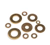 jiuxinyun Rondelles en laiton massif M2 M2.5 M3 M4 M5 M6 M8 M10 M12 M14 M16 GB97 DIN125, rondelle plate en cuivre massif, tampon d'étanchéité simple, haute, 10 à 50 pièces(M12X24X2mm 10pcs)