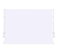 jiuzcare 1,5 X 2,1M Fond D'éCran Blanc pour Video Blanc Pliable Fond Chaise Toile De Photo De Screen Backdrop pour Prendre Photos, La VidéO, Vivre, La DéCoration De FêTe