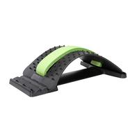 jiuzcare Back Stretcher Correcteur Dos Support Lombaire Réglable (Étirement Dos Soulagement Douleur Posture Fitness Bureau Maison), Noir et Vert