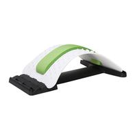 jiuzcare Back Stretcher Correcteur Dos Support Lombaire Réglable (Étirement Soulagement Douleur Posture Fitness Bureau Maison), Vert et Blanc