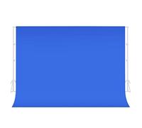 jiuzcare Fond Photo 1.5x2m Toile Polyester Backdrop Studio Photo Vidéo pour Photographie Portrait Produit E-Commerce Youtube Shooting Contenu Créatif (Bleu)