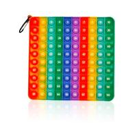 jiuzcare Pop it Fidget Toys Glace Bubble Sensory Jouets de Décompression en Silicone Educatifs Maths Toy Manette Push Bubbles Jouet Anti-Anxiété pour Enfant et Adulte Soulagent L'anxiété l'Autisme