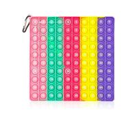 jiuzcare Pop It Fidget ToysPush Pop Bubble Sensory Toy Jouets Educatifs de Multiplication Jouet Anti Stress pour Enfant et Adulte Soulagent L'anxiété l'Autisme, Macaron