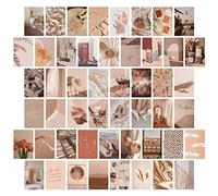jiuzcare Set de Cartes Postales 50 pièces Carte Postale Sans Texte Vœux vierges Decorative Postales Vintages avec Différents Motifs Cadeau D'amour D'amitié Vie Motivation D'anniversaire, M9013