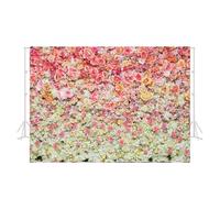 jiuzcare Toile de Fond 2,1x1,5M Fleur Toile de Fond Photo Photobooth Pliable Lavable pour Studio de Photographie Vidéo, c-1470