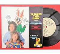 Jive Bunny - Jive Bunny It Takes Two Baby 7" Spartan CIN101 EX/EX 1989 picture sleeve, featuring Liz Kershaw & Bruno Brookes