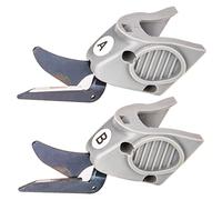 JIVIMOCO 2 Pièces de Tête de Coupe Convient pour Wbt-1 Tissu Électrique Ciseaux Taille Tissu, 1 de Tête de Coupe un et 1 de Tête de Coupe B