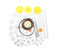 JIVIMOCO Kit Forfait Ensemble Engrenages Assortiment Engrenages Fai-de-T-e Ensemble d'Accessoires Bague Pack Engrenages pour Voiture Jouet Robot Manchons Sangle Engrenages 82 Pièces/Set