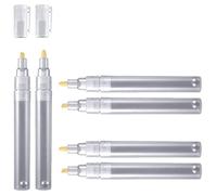 JIVIMOCO Lot de 6 marqueurs de peinture vierges rechargeables à pointe fine, marqueurs acryliques pour peinture à l'