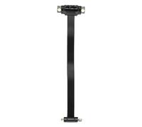 JIVIMOCO Riser PCIE X1 Dual 90 Degrés à Angle Droit PCIe 3.0 X1 à X1 Extension 8 Gbps PCI Express 1X Carte Riser 20 Cm